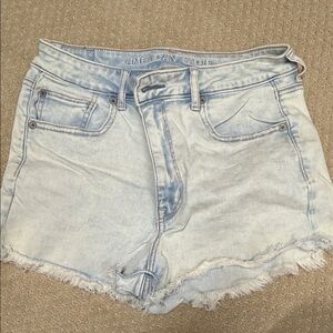 American Eagle Outfitters Women's Faded Blue Jean Shorts